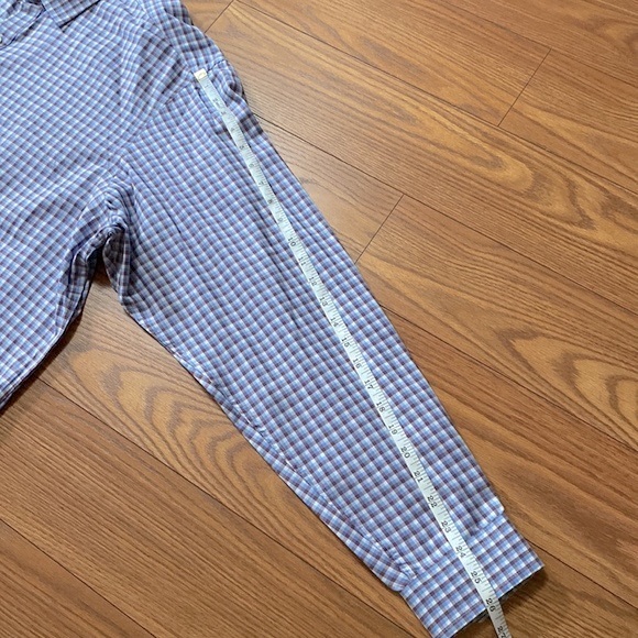 🌞Club Room Regular fit 💯cotton plaid dress men’s dress shirt l/s 17.5(36/37) - Picture 8 of 11